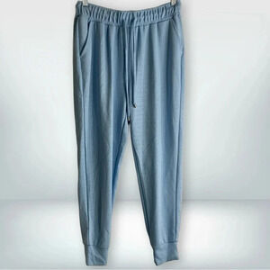 NWoT International Concepts Light Blue Sparkle Joggers, size M